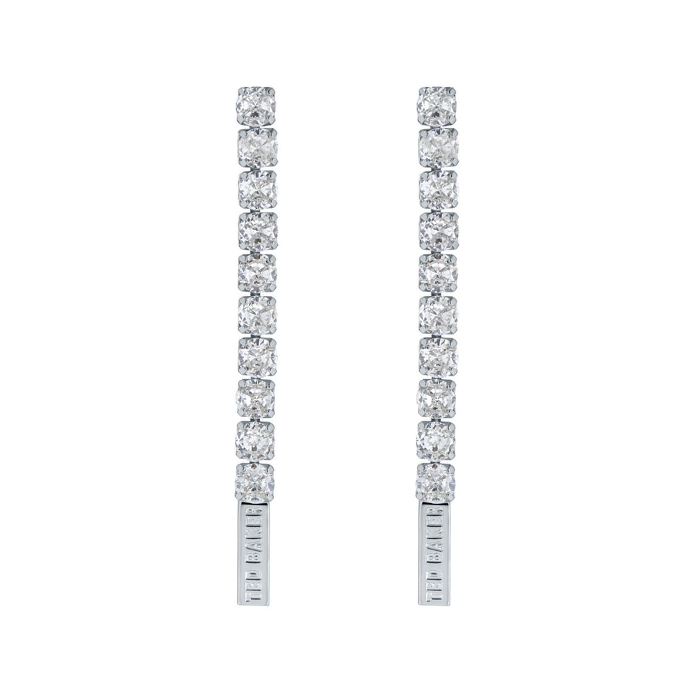 Ted Baker Mellsie Silver Icon Crystal Drop Earrings
