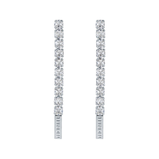 Ted Baker Mellsie Silver Icon Crystal Drop Earrings