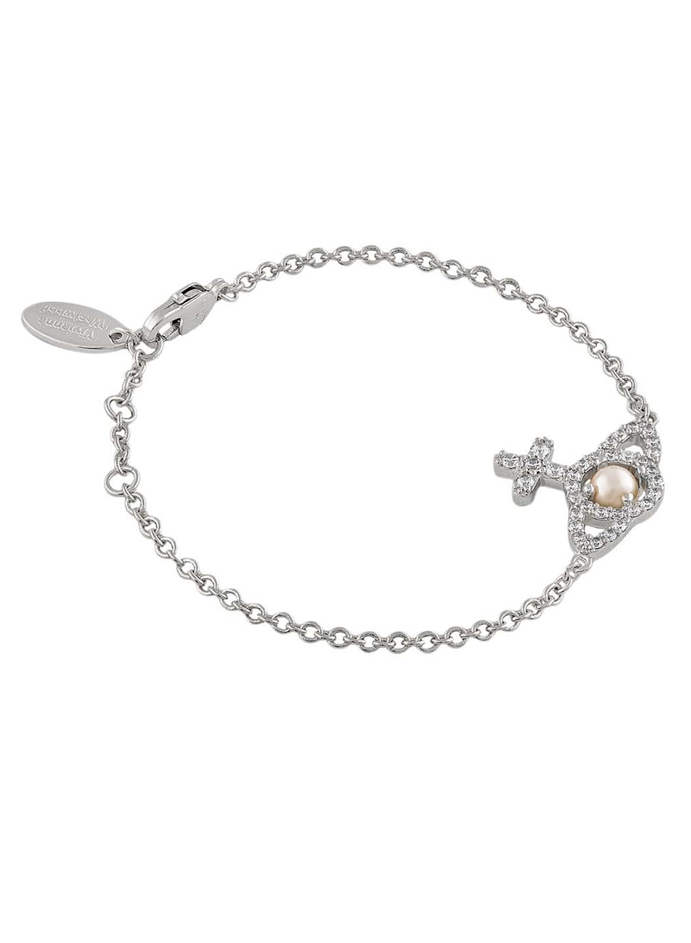 Vivienne Westwood Silver + Pearl Olympia Bracelet