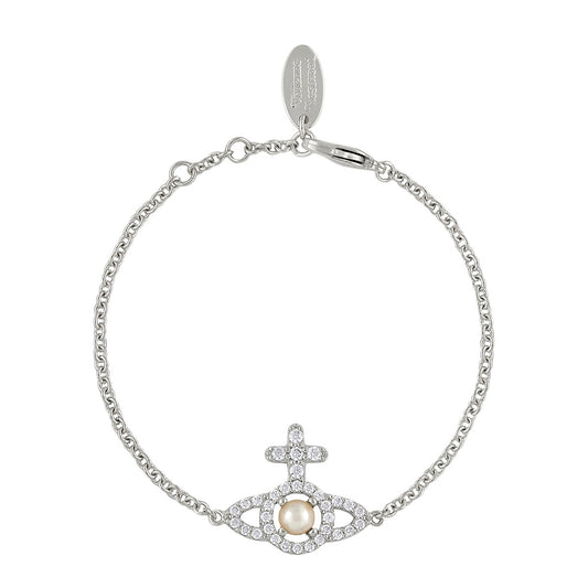 Vivienne Westwood Silver + Pearl Olympia Bracelet