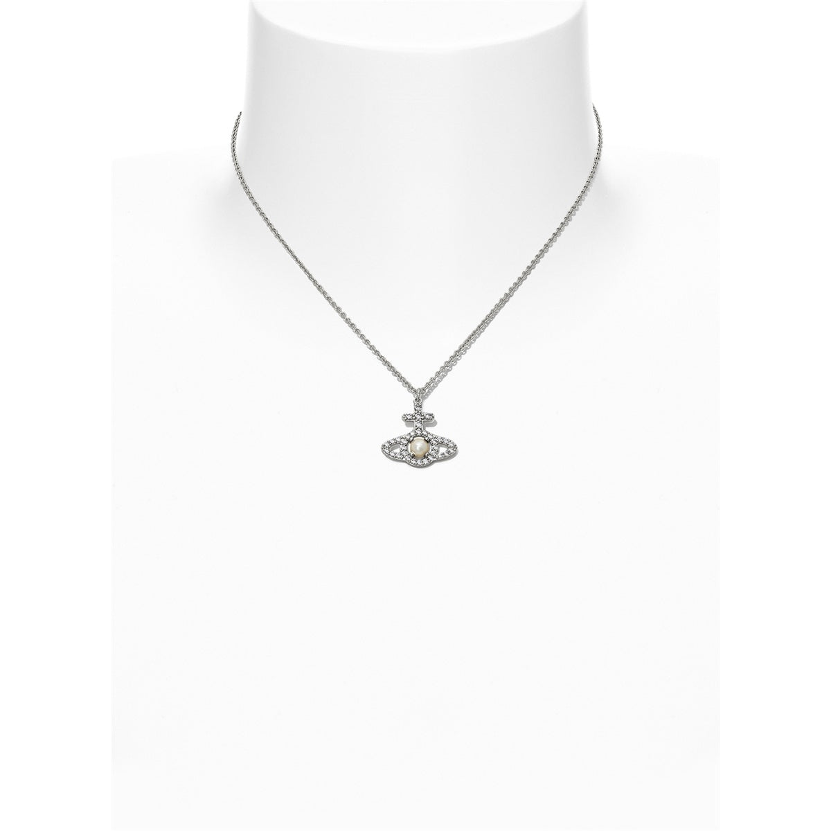 Vivienne Westwood Silver + Pearl Olympia Necklace