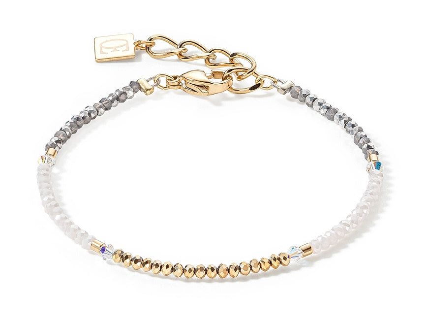 Coeur De Lion Brilliant Gold Crystal Monochrome Bracelet