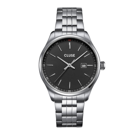 CLUSE Silver Antheor Watch Steel Black