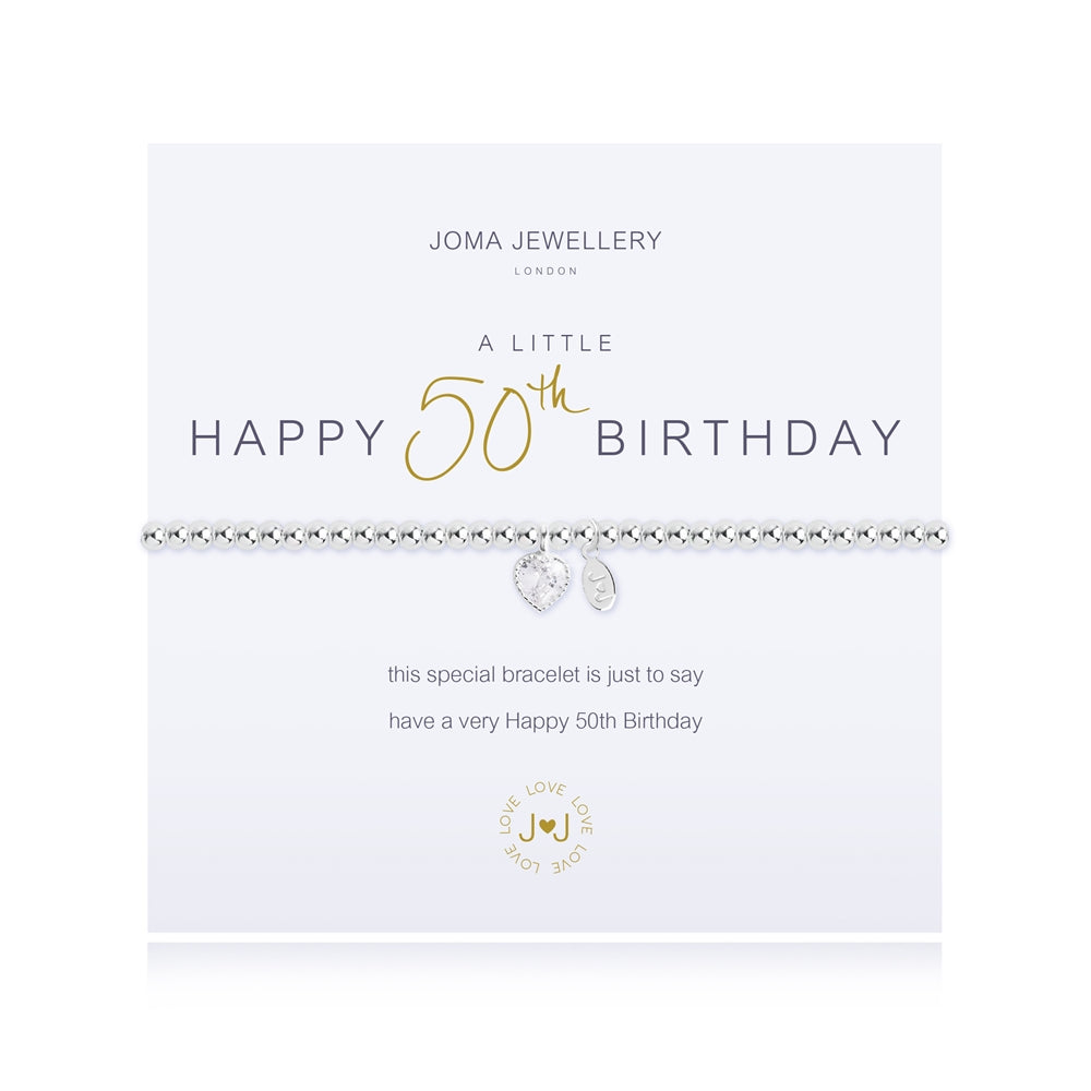 Joma A Little Happy 50th Birthday Bracelet