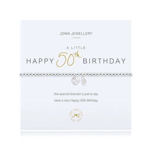 Joma A Little Happy 50th Birthday Bracelet