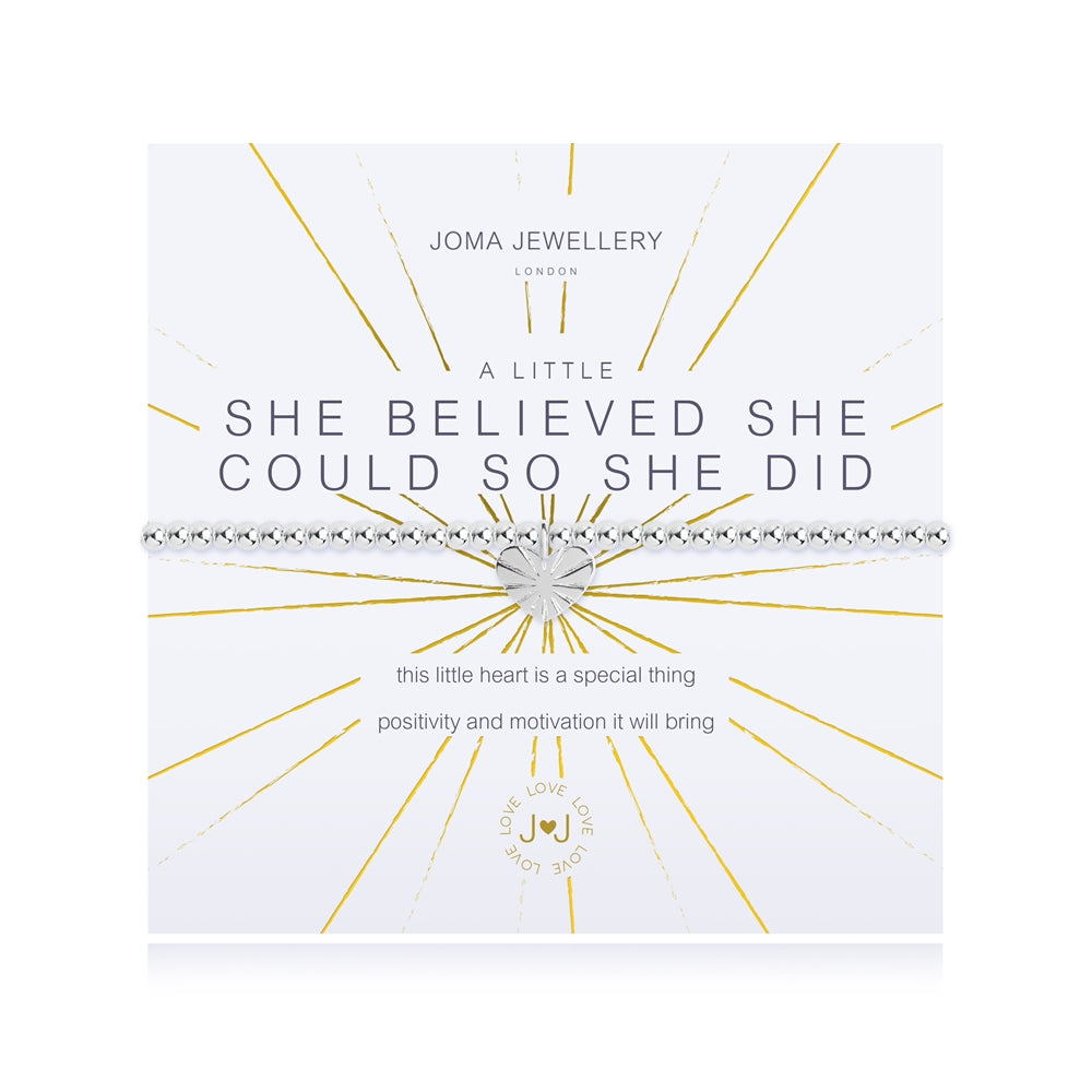 Joma A Little She Believed She Could So She Did Bracelet
