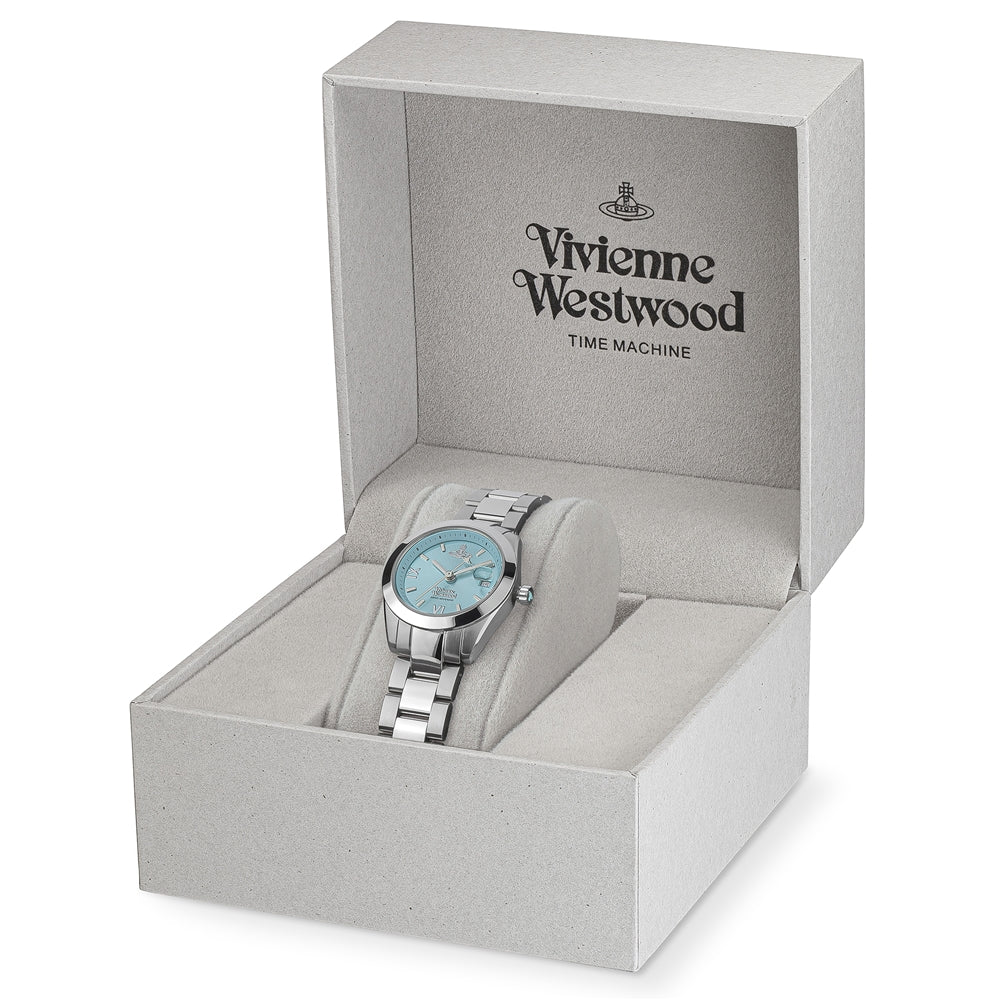 Vivienne Westwood Silver and Turquoise Fenchurch Watch