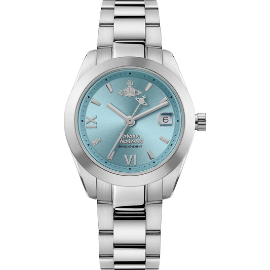 Vivienne Westwood Silver and Turquoise Fenchurch Watch
