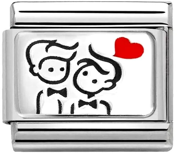 Nomination Men with Heart Charm