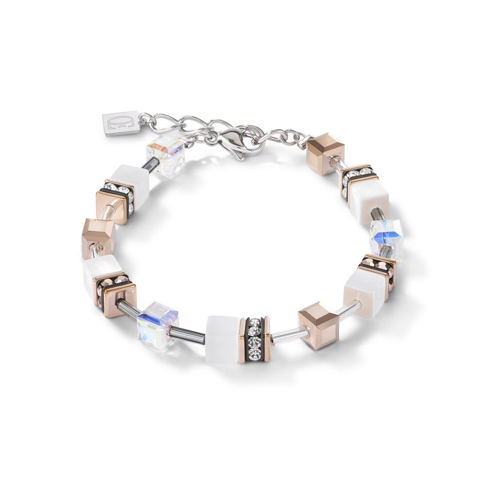 Coeur De Lion White Cubes Bracelet