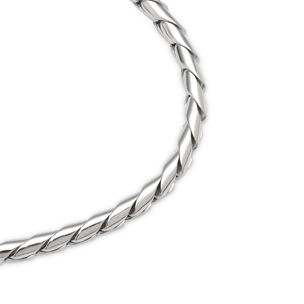 Argento Silver Mens Snake Bracelet
