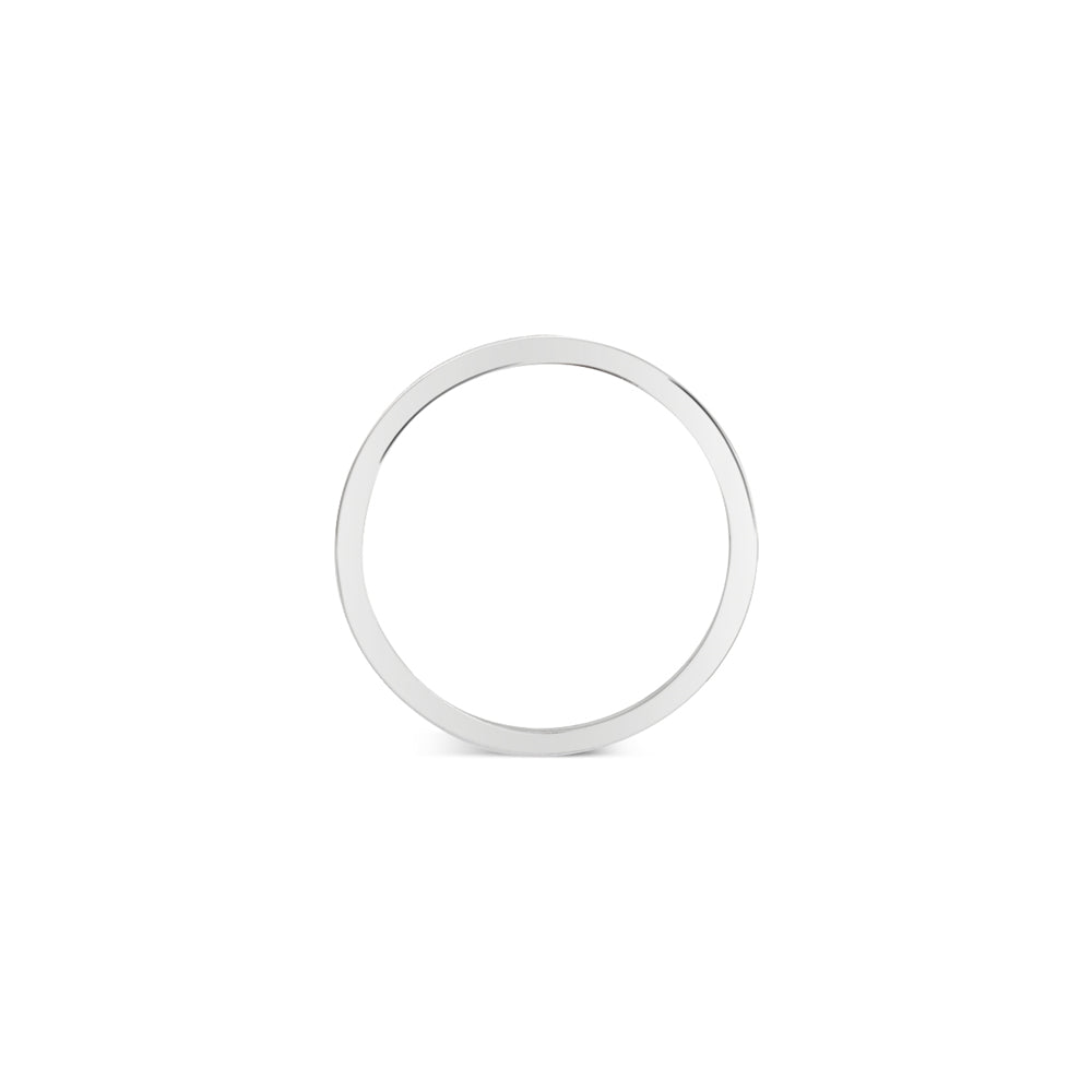 Argento Silver Mens Simple Single Hoop Earring