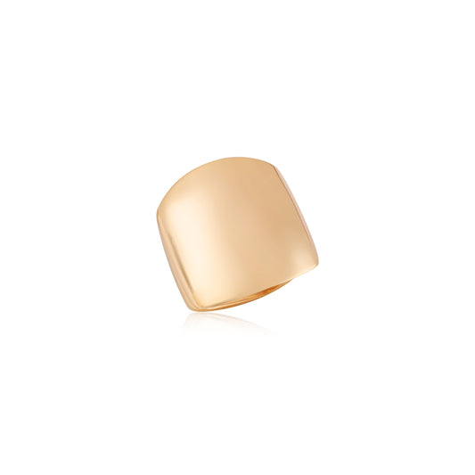 August Woods Gold Chunky Statement Adjustable Ring