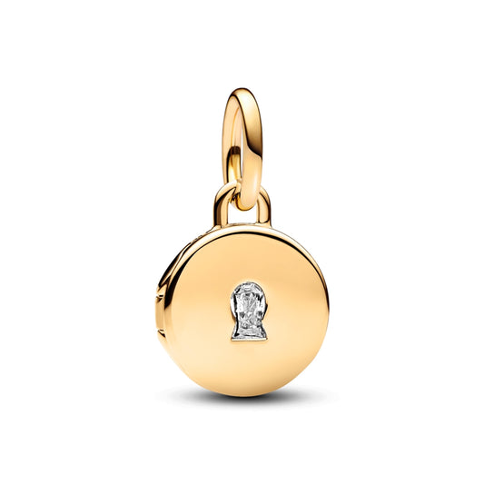Pandora Gold Openable & Engravable Love Locket Dangle Charm