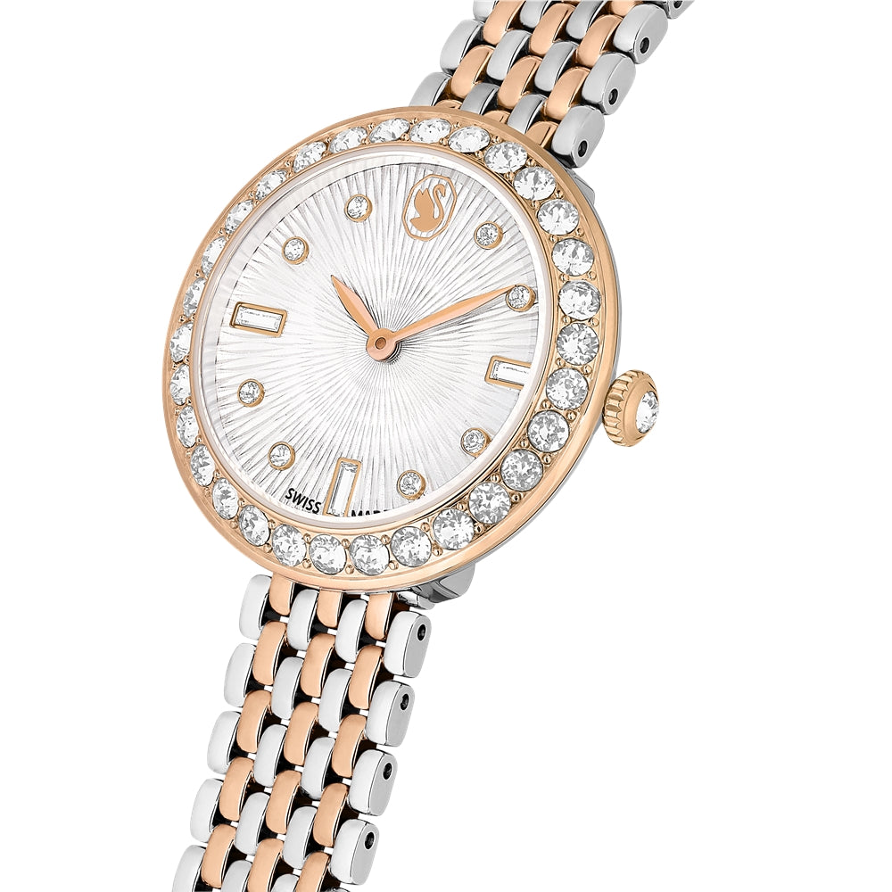 Swarovski Certa Rose Gold Swiss Made Metal Bracelet Watch