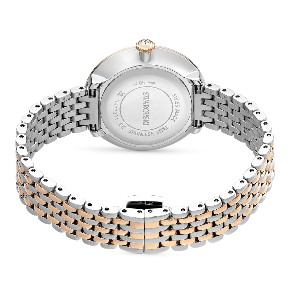 Swarovski Certa Rose Gold Swiss Made Metal Bracelet Watch