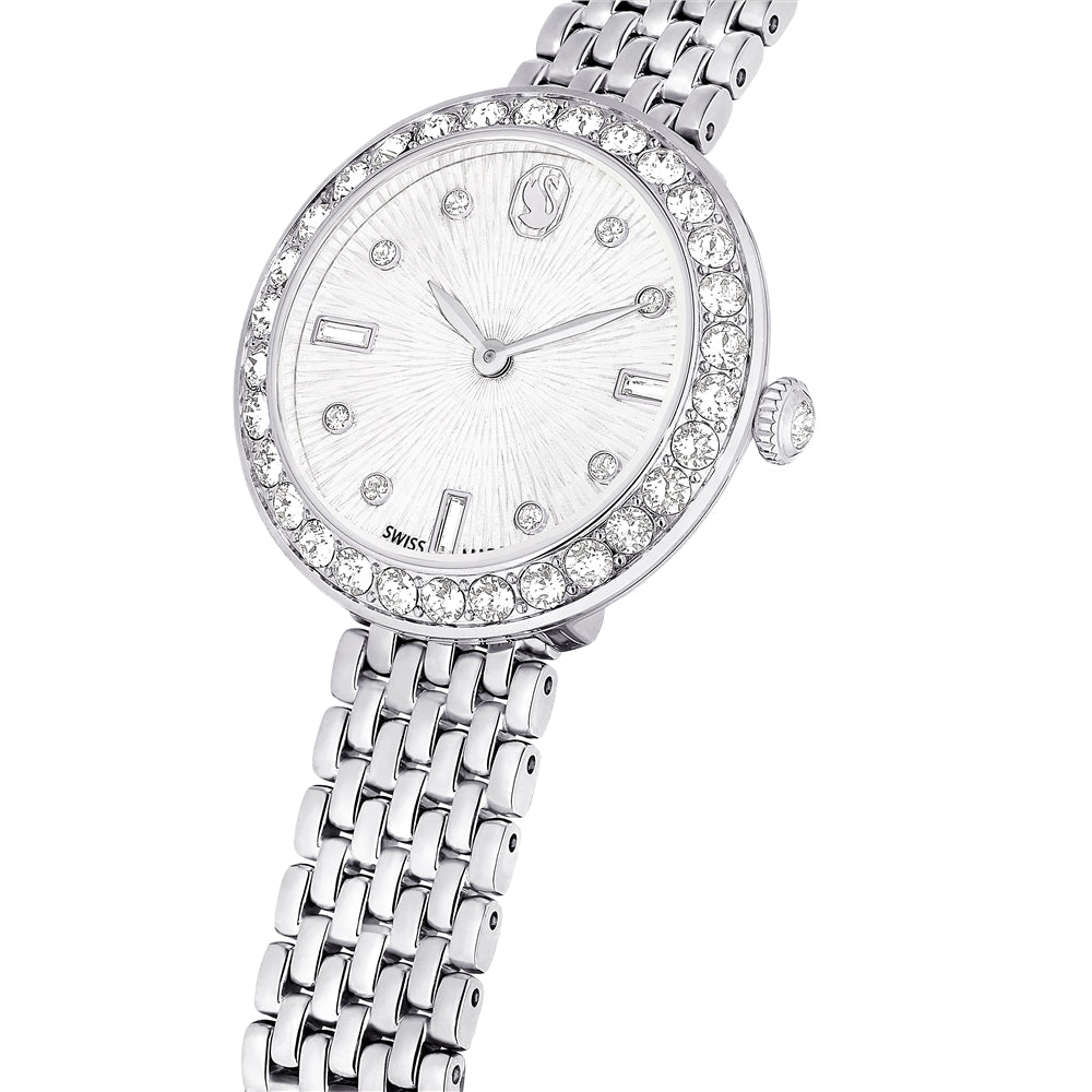 Swarovski Certa Silver Swiss Made Metal Bracelet Watch