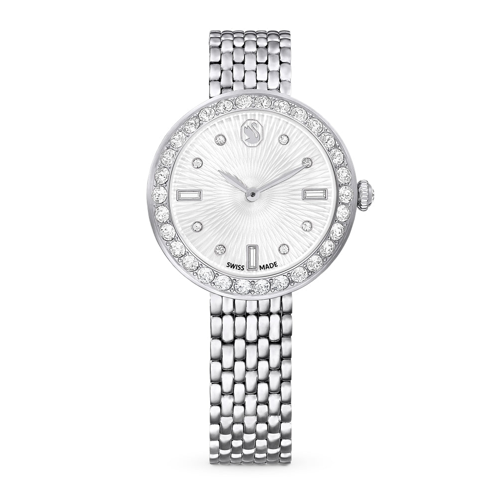 Swarovski Certa Silver Swiss Made Metal Bracelet Watch