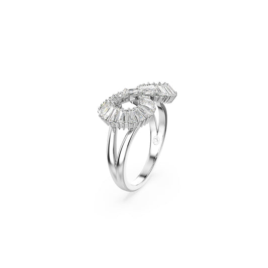 Swarovski Hyperbola Infinity Rhodium Plated Cocktail Ring