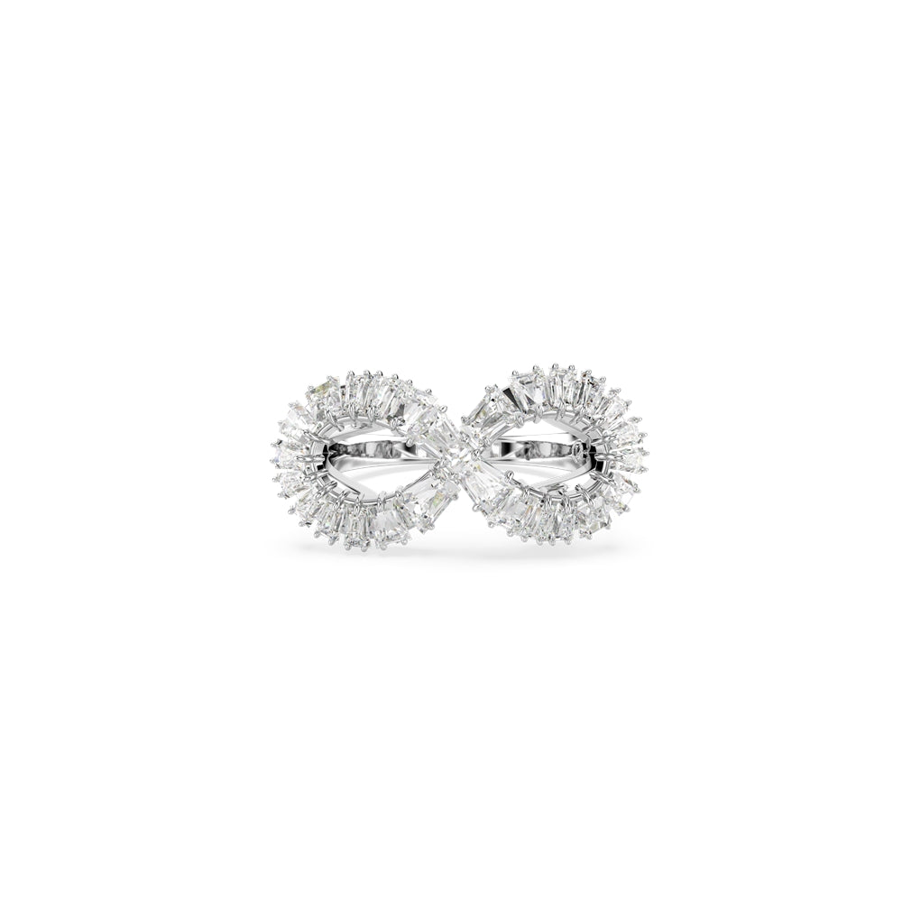 Swarovski Hyperbola Infinity Rhodium Plated Cocktail Ring