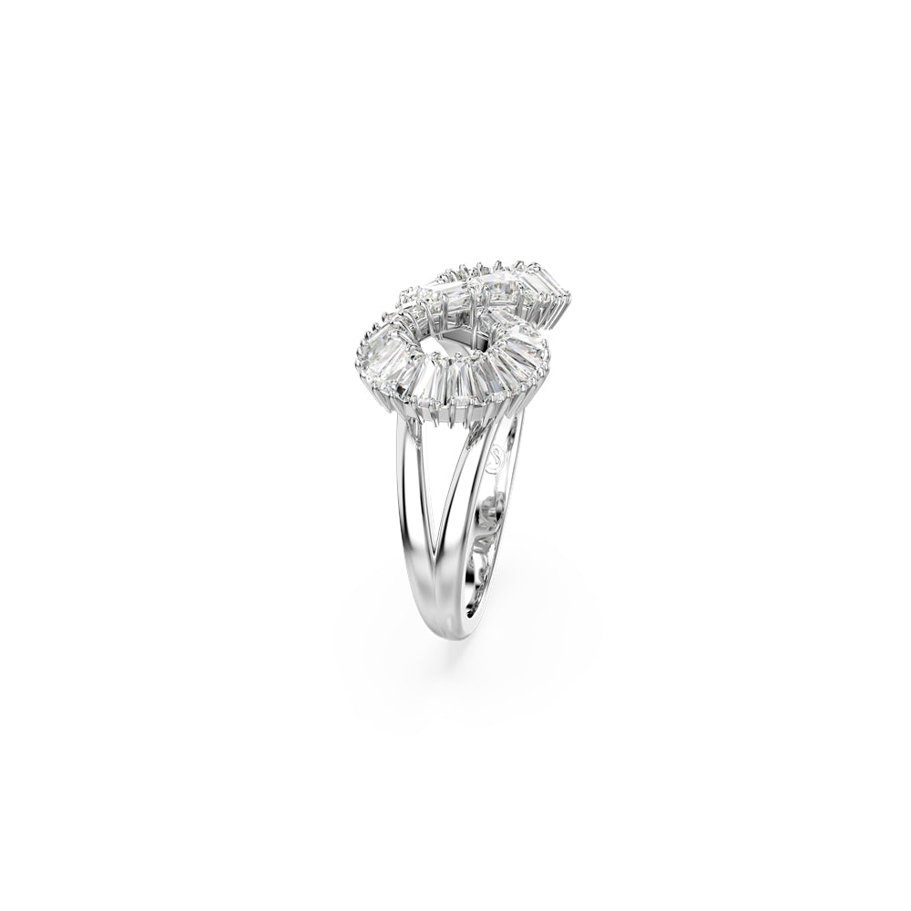 Swarovski Hyperbola Infinity Rhodium Plated Cocktail Ring
