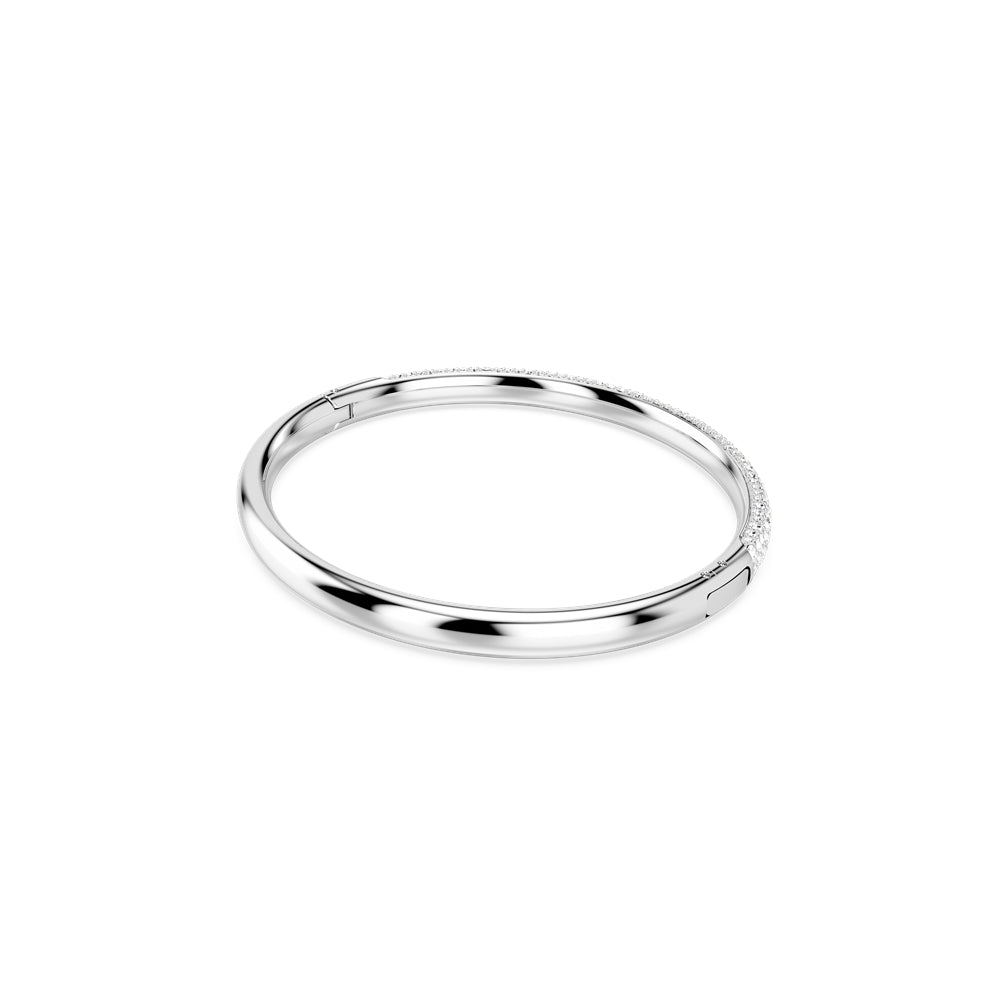 Swarovski Meteora Snow Pavé Rhodium Plated Bangle