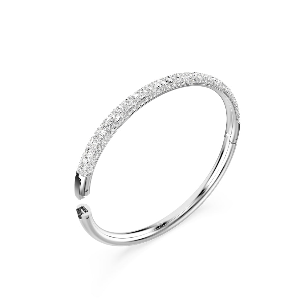 Swarovski Meteora Snow Pavé Rhodium Plated Bangle