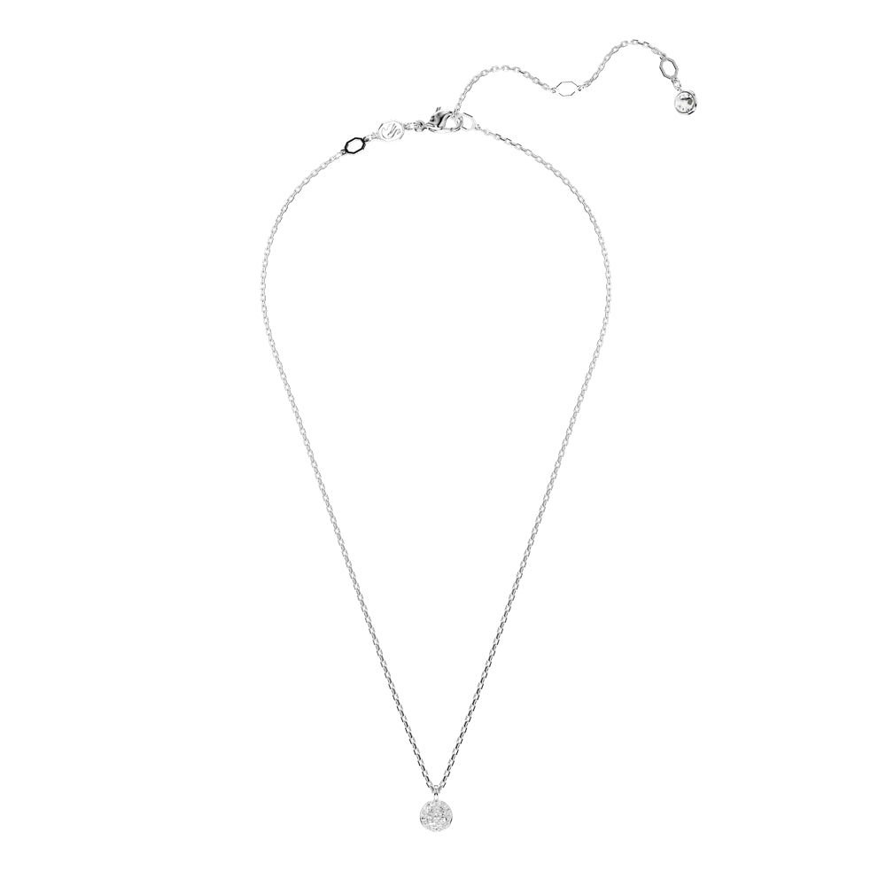 Swarovski Meteora Rhodium White Pavé Layered Pendant Necklace