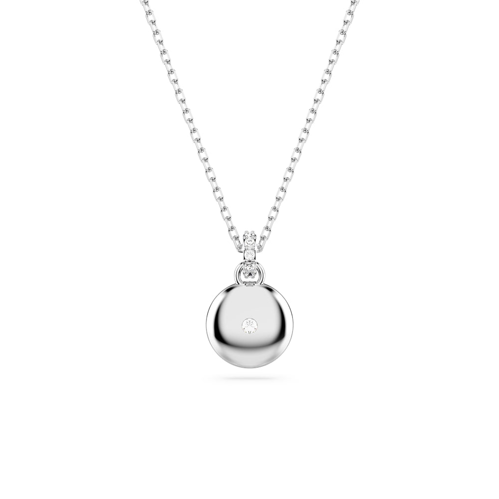Swarovski Meteora White Crystal Rhodium Plated Necklace
