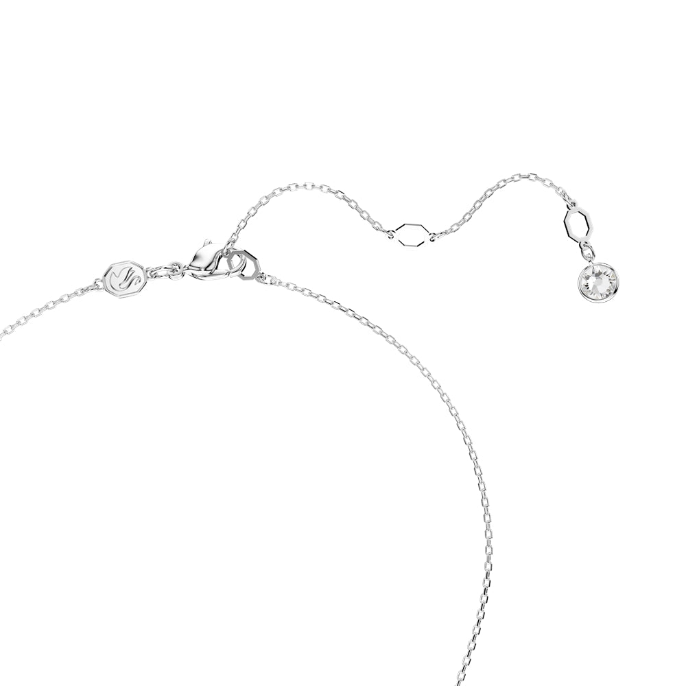 Swarovski Meteora White Crystal Rhodium Plated Necklace