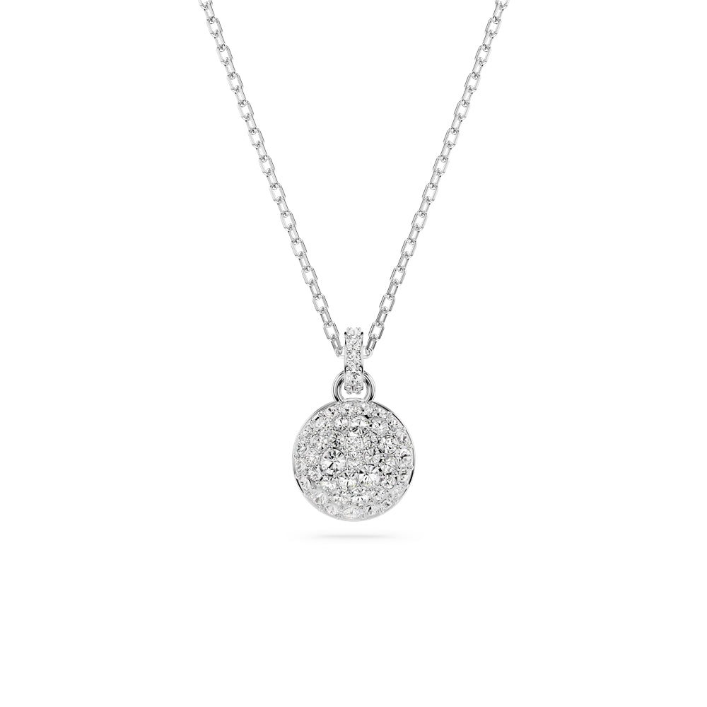 Swarovski Meteora White Crystal Rhodium Plated Necklace
