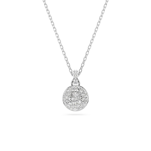 Swarovski Meteora White Crystal Rhodium Plated Necklace