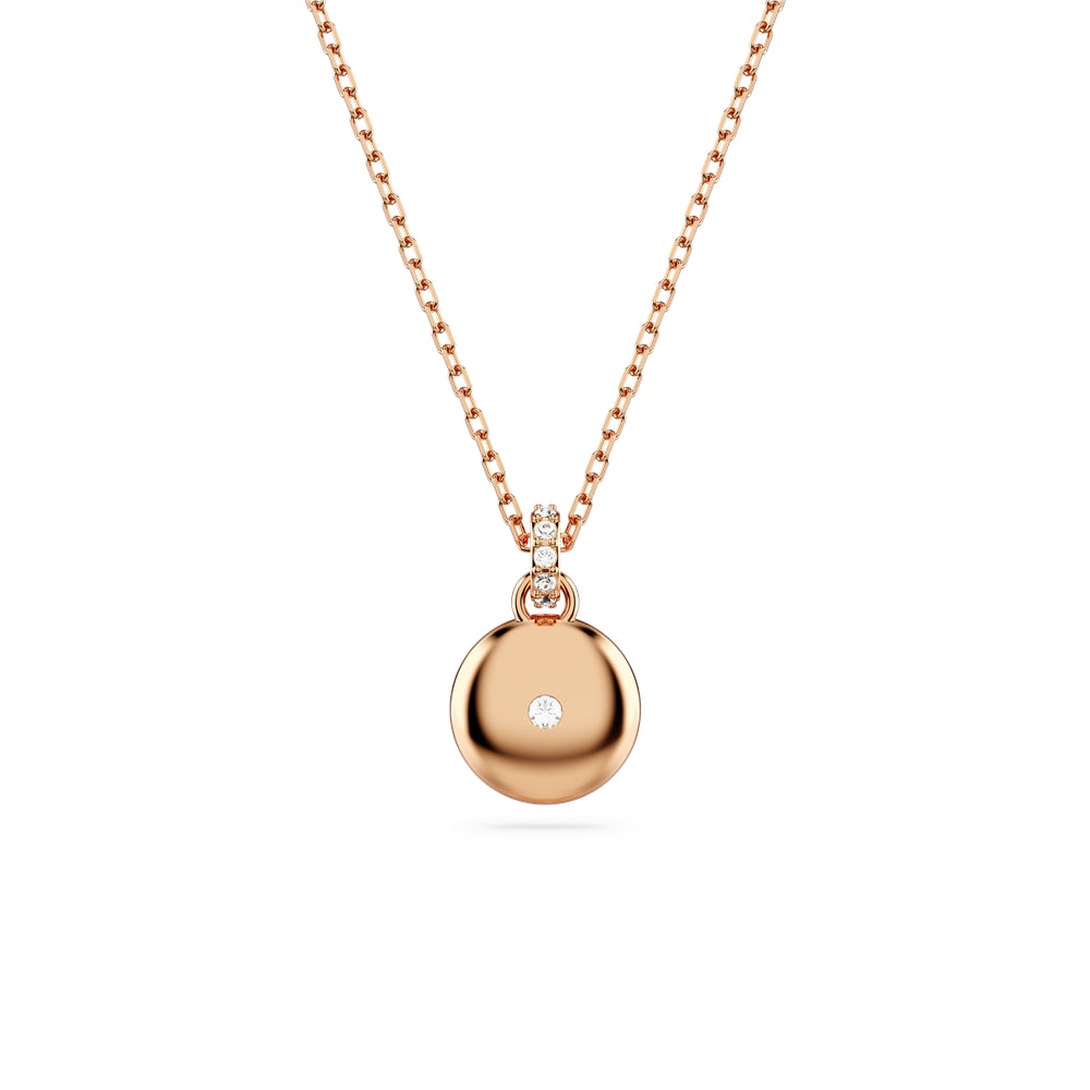 Swarovski Meteora White Crystal Rose Gold-Tone Plated Necklace