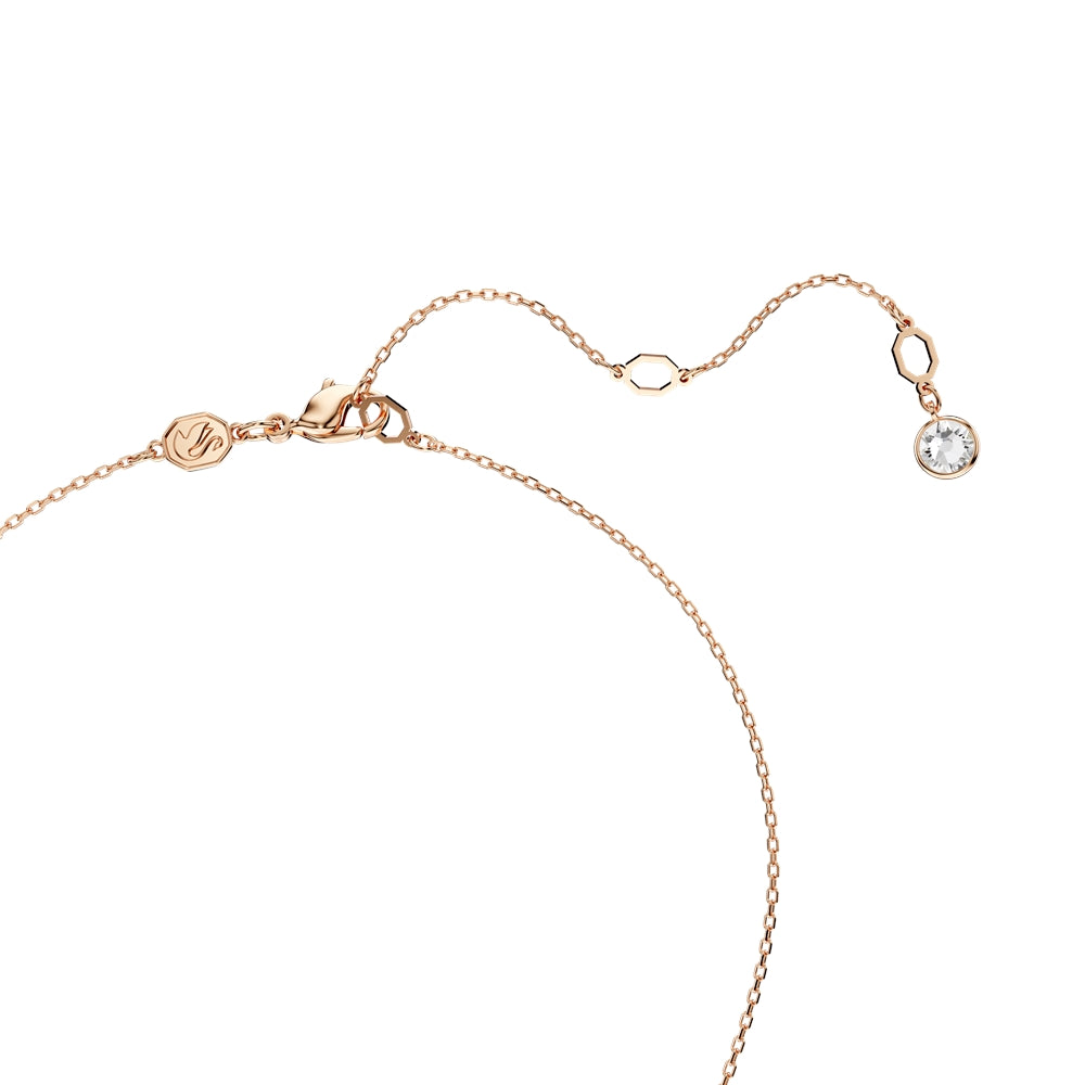 Swarovski Meteora White Crystal Rose Gold-Tone Plated Necklace