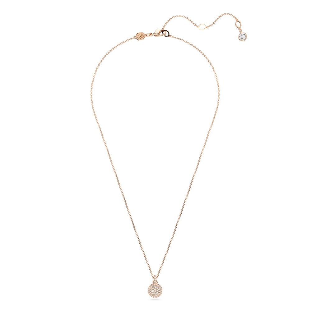 Swarovski Meteora White Crystal Rose Gold-Tone Plated Necklace