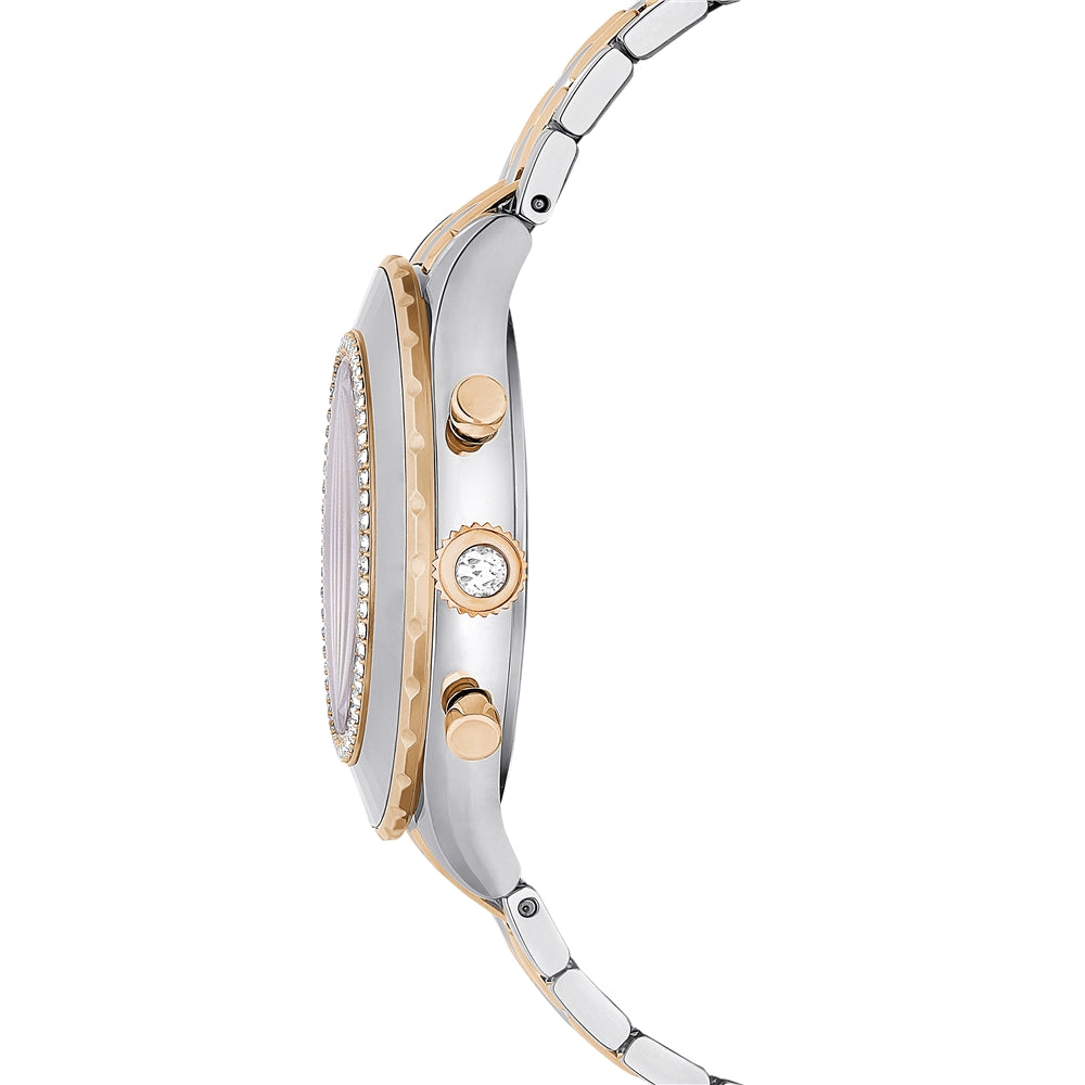 Swarovski Octea Chrono Rose-Gold Metal Bracelet Swiss Made Watch