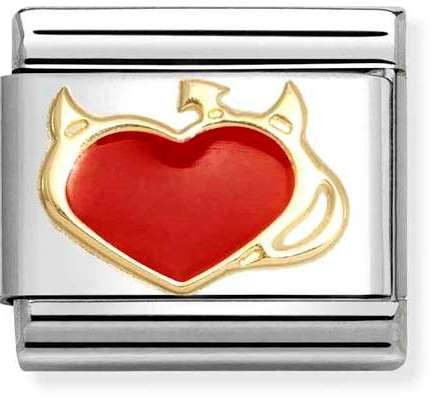 Nomination Devil Heart Charm