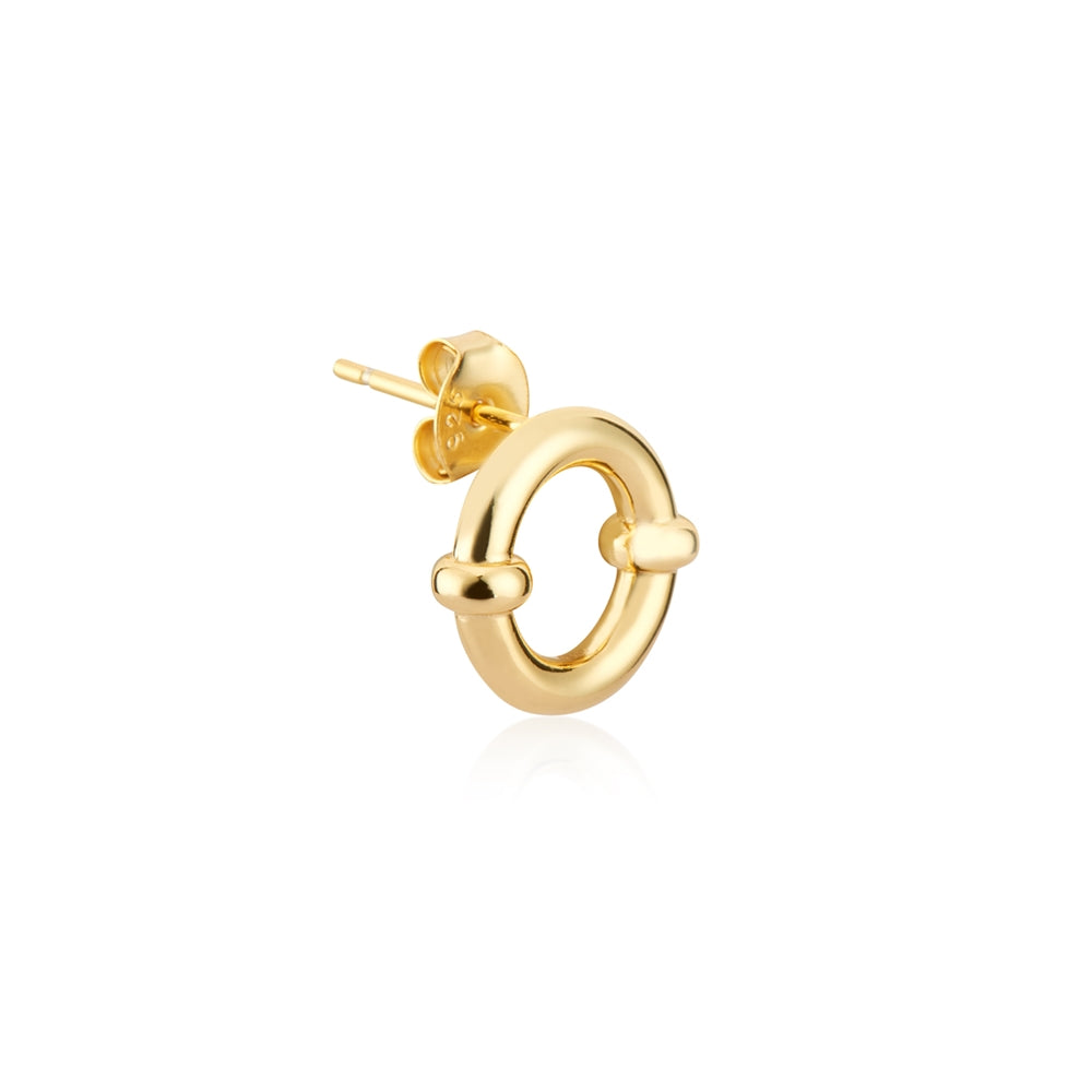 Argento Gold Circle Petite Studs 