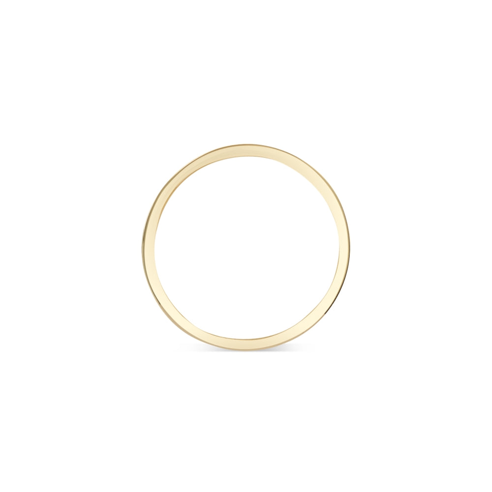 Argento Gold Ribbed Ring