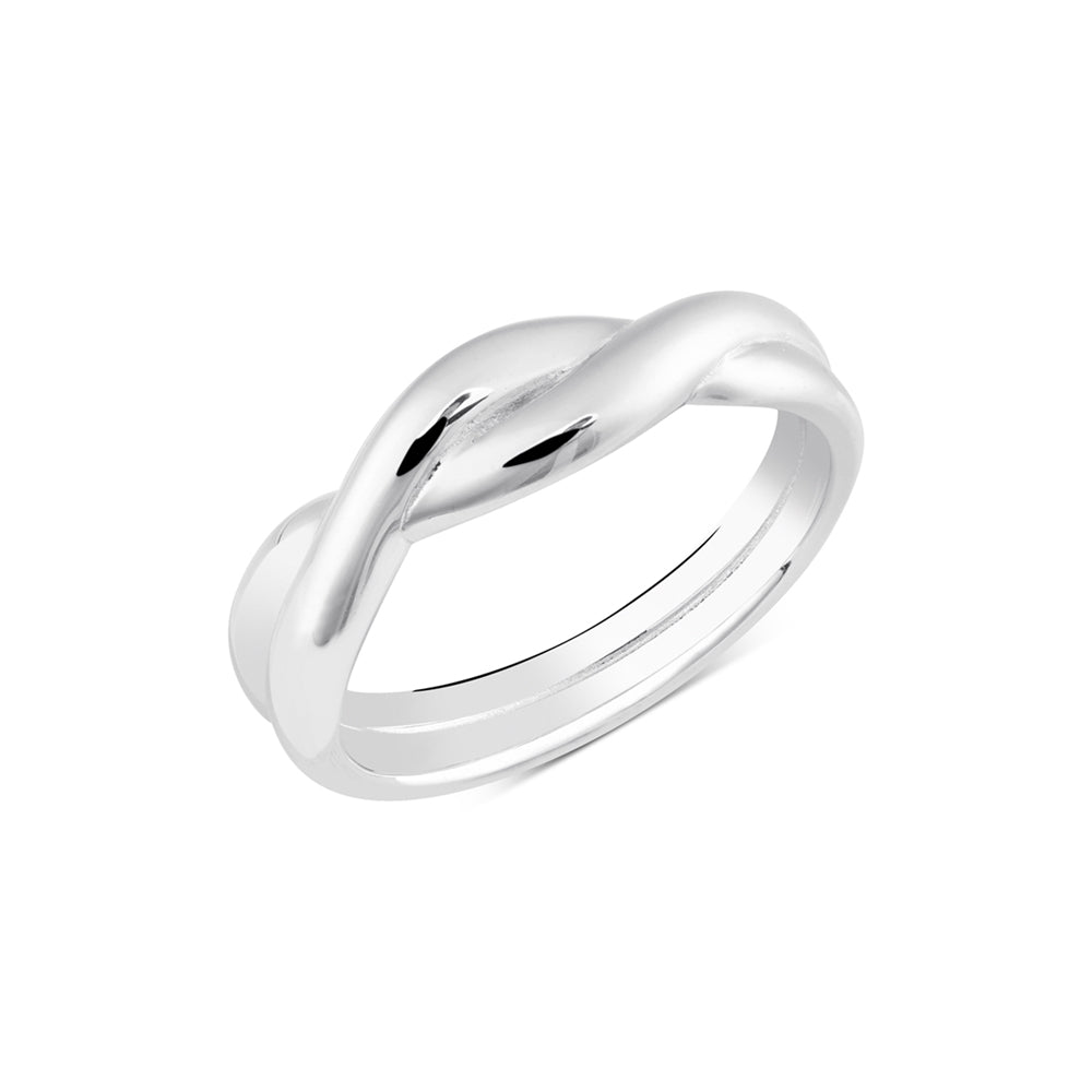 Argento Silver Overlap Ring