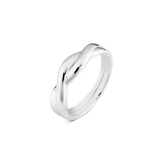 Argento Silver Overlap Ring