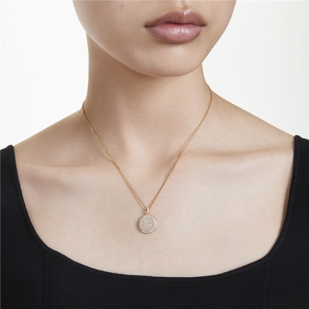 Swarovski Meteora White Crystal Gold-Tone Plated Necklace