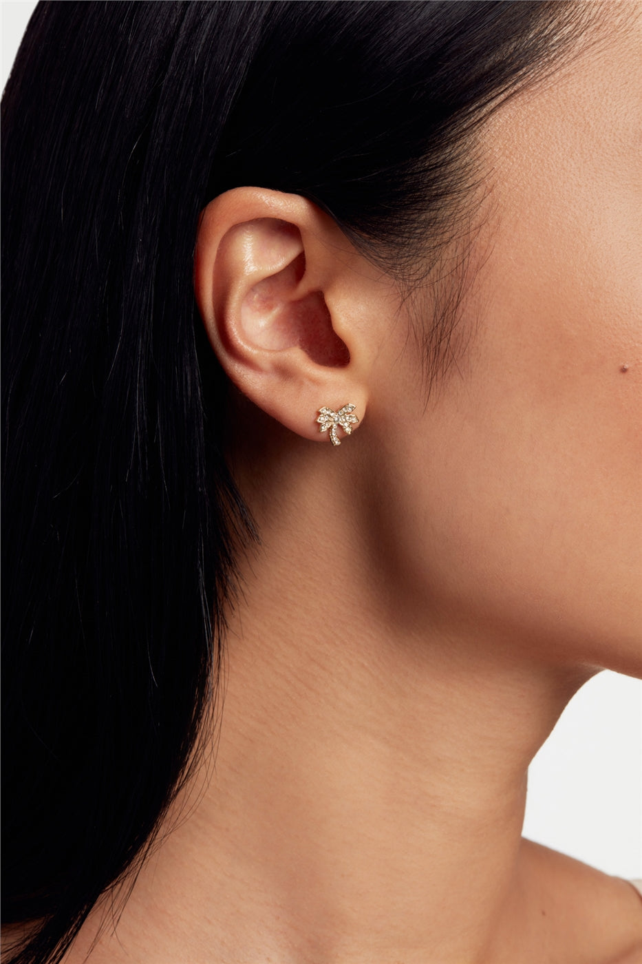 Ted Baker Palmria Gold Crystal Palm Tree Stud Earrings