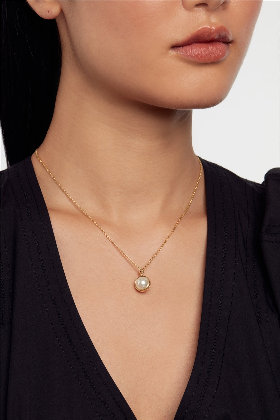 Ted Baker Perreti Gold Pearl Orbit Necklace