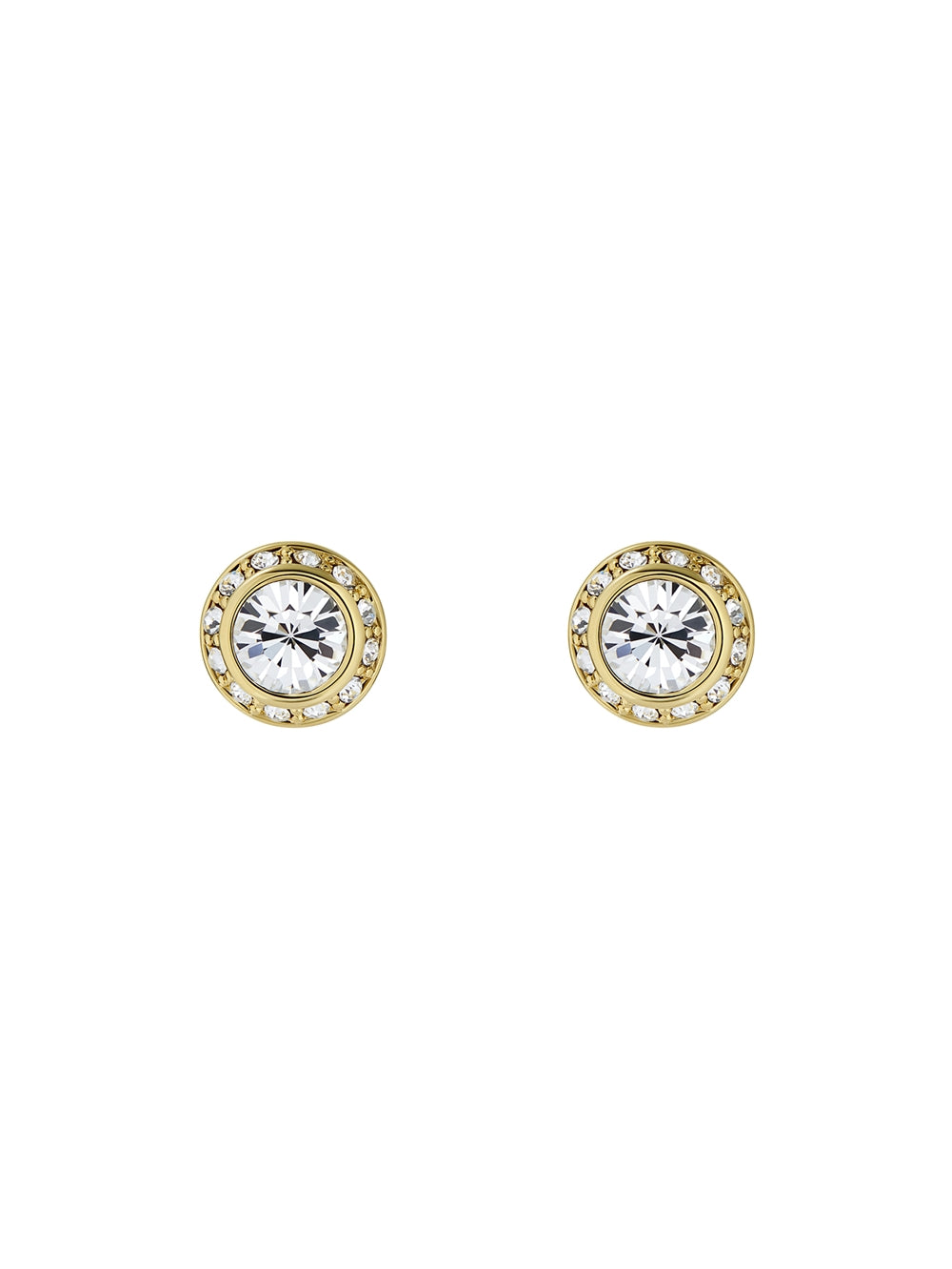 Ted Baker Soletia Gold Solitaire Sparkle Halo Stud Earrings