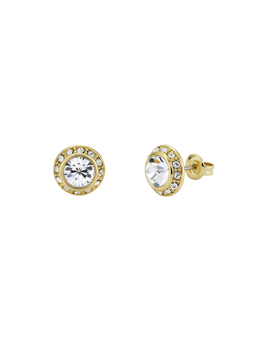 Ted Baker Soletia Gold Solitaire Sparkle Halo Stud Earrings