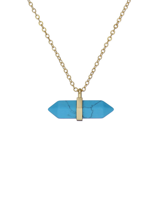 Ted Baker Paries Gold Turquoise Paradise Rock Necklace