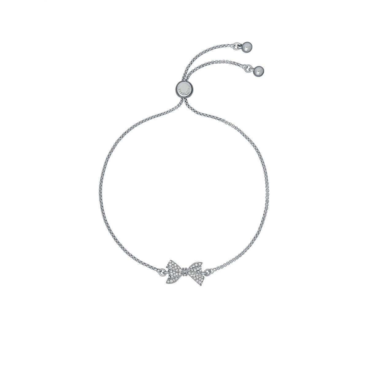 Ted Baker Barset Silver Crystal Baker Bow Bracelet