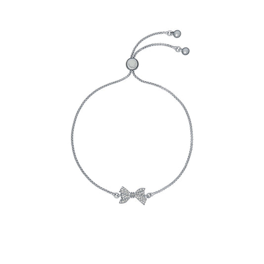Ted Baker Barset Silver Crystal Baker Bow Bracelet