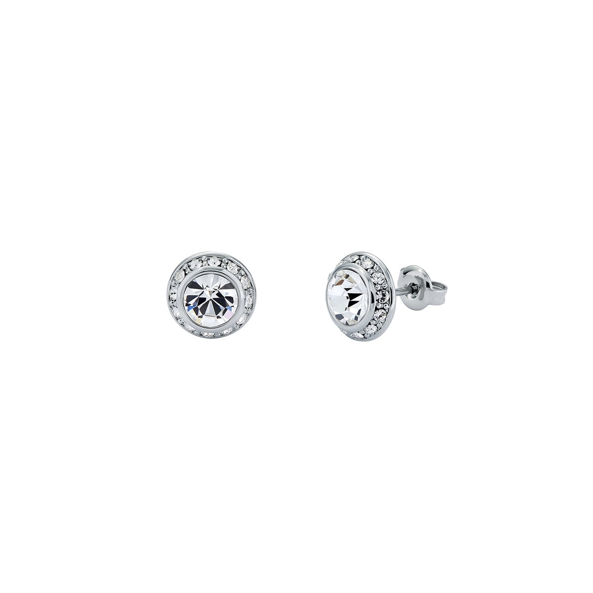 Ted Baker Soletia Silver Solitaire Sparkle Halo Stud Earrings